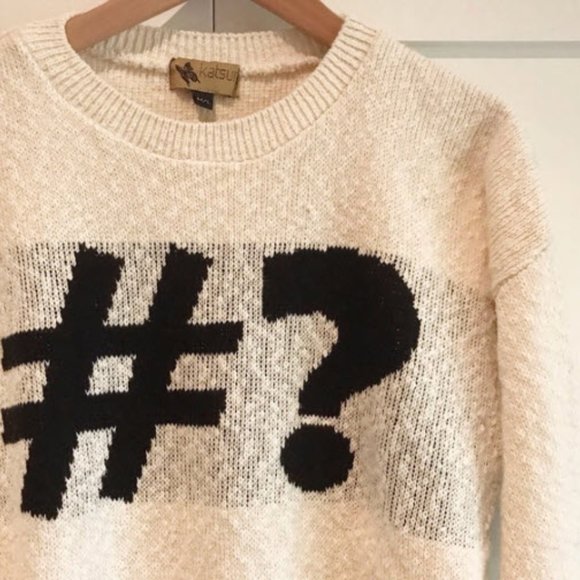 Anthropologie x Katsumi | Punctuation Statement Sweatshirt - Picture 2 of 6